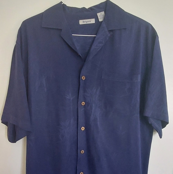 Brigata 100% silk shirt , short sleeve - Picture 5 of 6